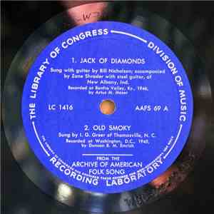 Bill Nicholson Accompanied By Zane Shrader / I. G. Greer Of Thomasville, N.C. / Paul Rogers Of Point Lick, Ky. / Pleaz Mobley Of Manchester, Ky. - Jack Of Diamonds / Old Smoky / Devilish Mary / Darling Cory download free